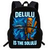 Kids Backpack With Cartoon Print Lightweight School Bag Elementary Students Breathable Oxford Fabric Anti-Strain Ergonomic