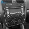 Настоящая мягкая карбоновая наклейка для Volkswagen VW Golf 5 Rabbit 2005 2006 2007 Jetta 2005 2006 2007 2008 2009 Аксессуары для ручек управления кондиционером