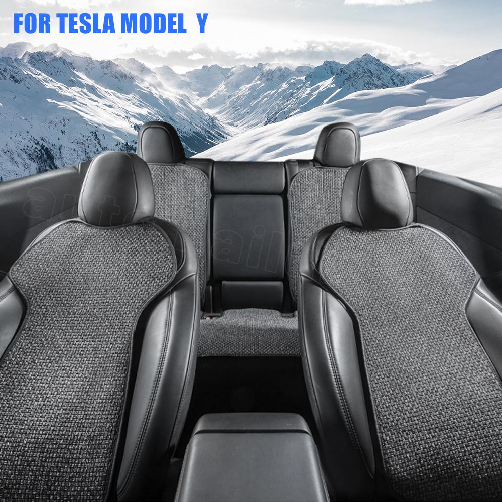 Для Tesla Model Y 2023-подушка для автомобильного сиденья, чехол для сиденья, вентилируемая подушка для сиденья, универсальный интерьер для четырех сезонов
