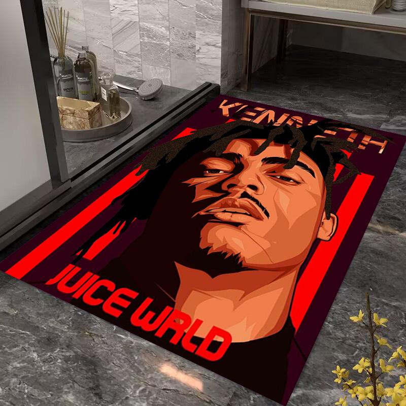 Juice Wrld: Ковер Legacy Sound Подходит для всех сезонов Коврики для гостиной и спальни Коврик для ванной комнаты с рисунком Подушка для офисного кресла