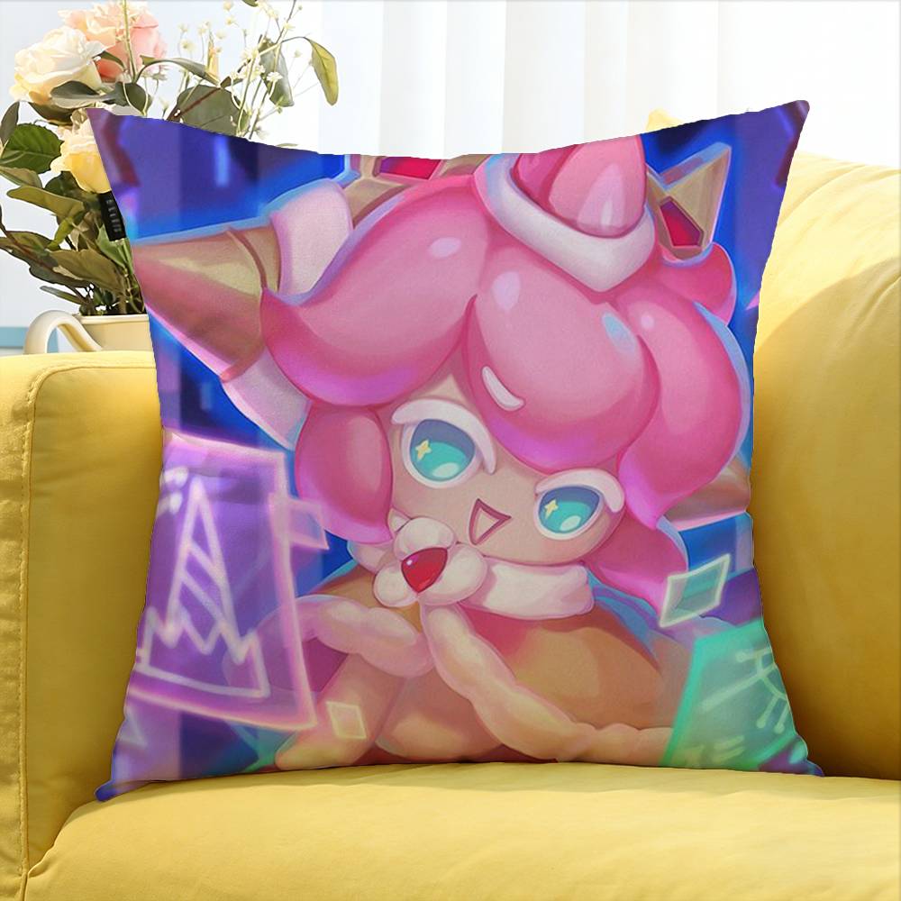 Game CCookie RRun Kingdom World Various Sizes Square Pillow Case For Car Home Bedchamber Decor