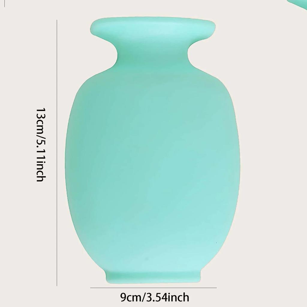 1pc, Vase Wall Mount Self Adhesive Flower Pot Hanging Decorative Reusable Wall-Mounted Flower Vase Home Decor