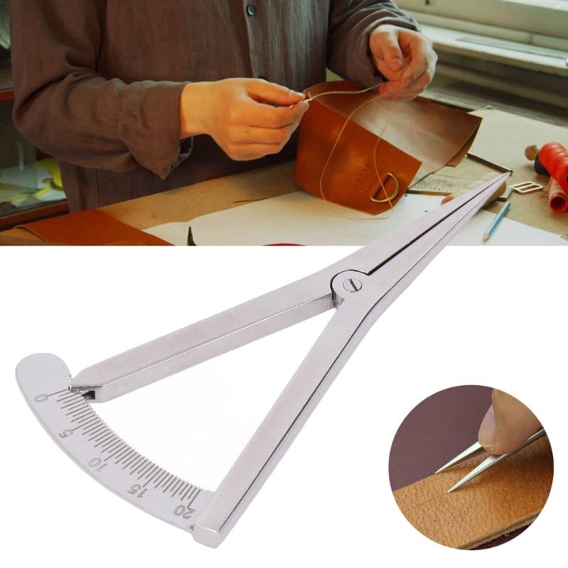 Stainless Steel Leather Wing Divider With Ergonomic Handle for Accurate Crafting Projects
