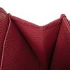 Подержанный 11569 Кошелек для монет Saffiano 1MM268 QHH F0505 7943 Розовый Картхолдер на молнии с треугольным логотипом Peonia Женский от