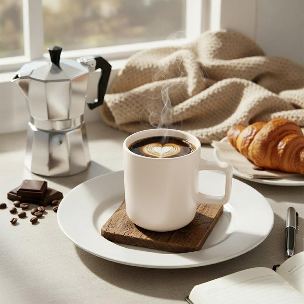 SKANDI cream ceramic mug 380 ml