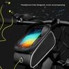 Nylon Black Water Sprinkling Resistant Touching Screen Bike Bag Mobile Phone Bicycle Cycling Packet Equipment