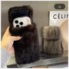 Real Mink Fur Bag Crossbody Bags For Women Phone Bag Lady Shoulder Bags Real Fur Bag Female Messenger Bag Winter Handbag Ladies