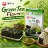 TAEKYUNG Жареные водоросли с зеленым чаем 4 г * 3 шт. | Мягкий свежий аромат зеленого чая, тонкая хрустящая текстура, легкий пикантный вкус водорослей
