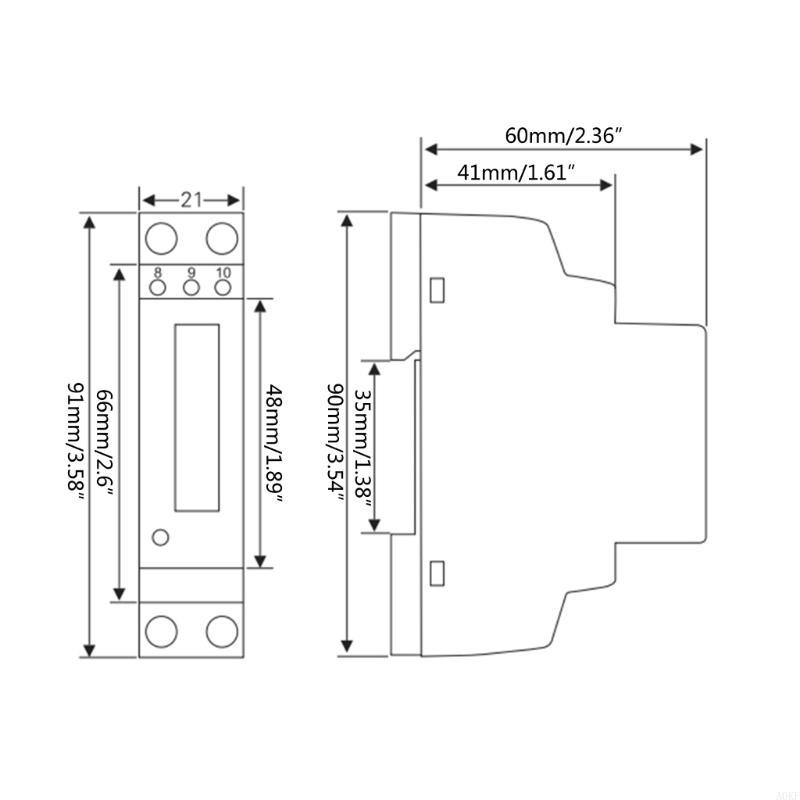 Direct Measurement Electric Meter for Residential Use Reliable & Easy Installation 50A Direct Measurement Single Phase A0KF