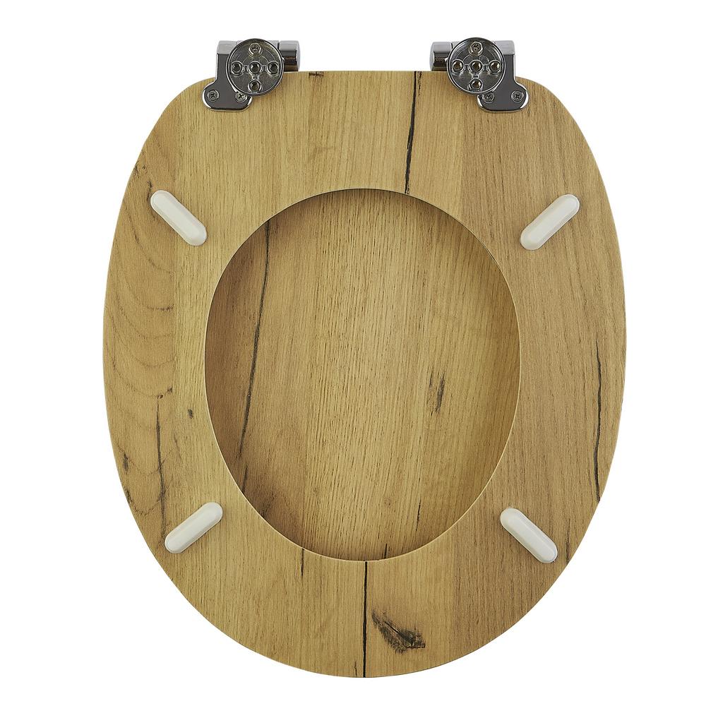 AWD INTERIOR 1977 Amargura MDF soft-close toilet seat, wood pattern