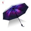 1pcs Upside Down Inverted Floral Umbrella Double Layer Windproof Reverse-Design