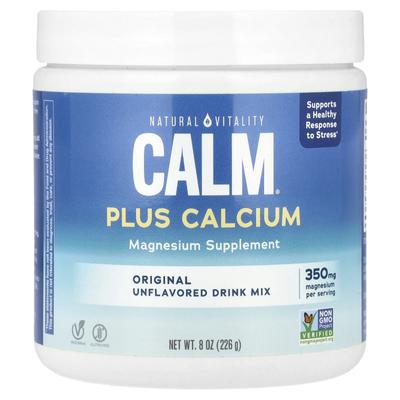 CALM Plus Кальций, Антистрессовый напиток, Оригинальный (без вкуса), 8 унций (226 г)