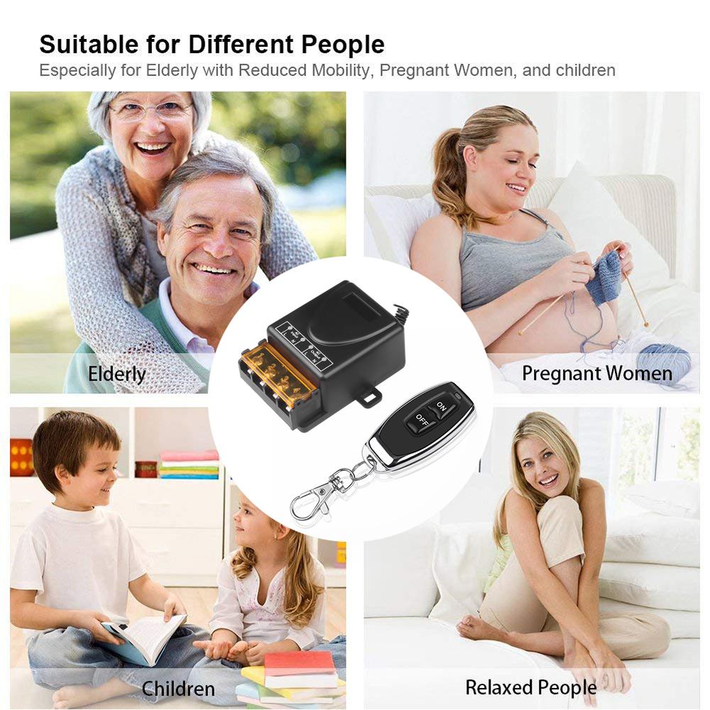 AC 110V 240V 30A Wireless RF Smart Remote Control Switch Transmitter Receiver 433MHz Remote Controller