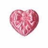 Silk Texture Heart-shaped Jewelry Box Small Size Storage Tray  Vanity Table