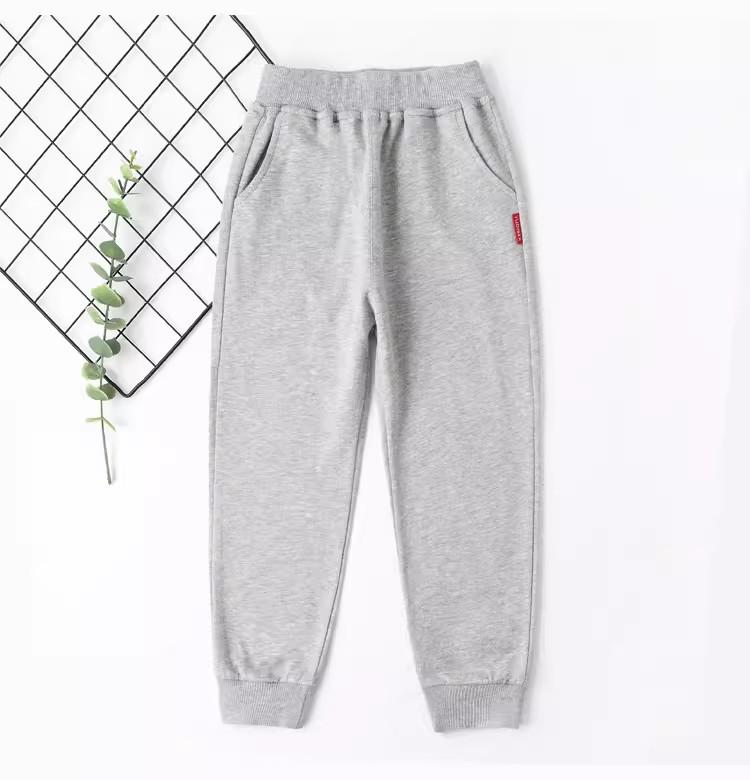 Thickened Velvet Children's Sweatpants: Boys' Sports & Girls' Cotton Trousers for Autumn/Winter, Sizes for Middle & Large Kids