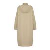 Темно-бежевый тренч с капюшоном и боковой застежкой Tctaw24cl00007