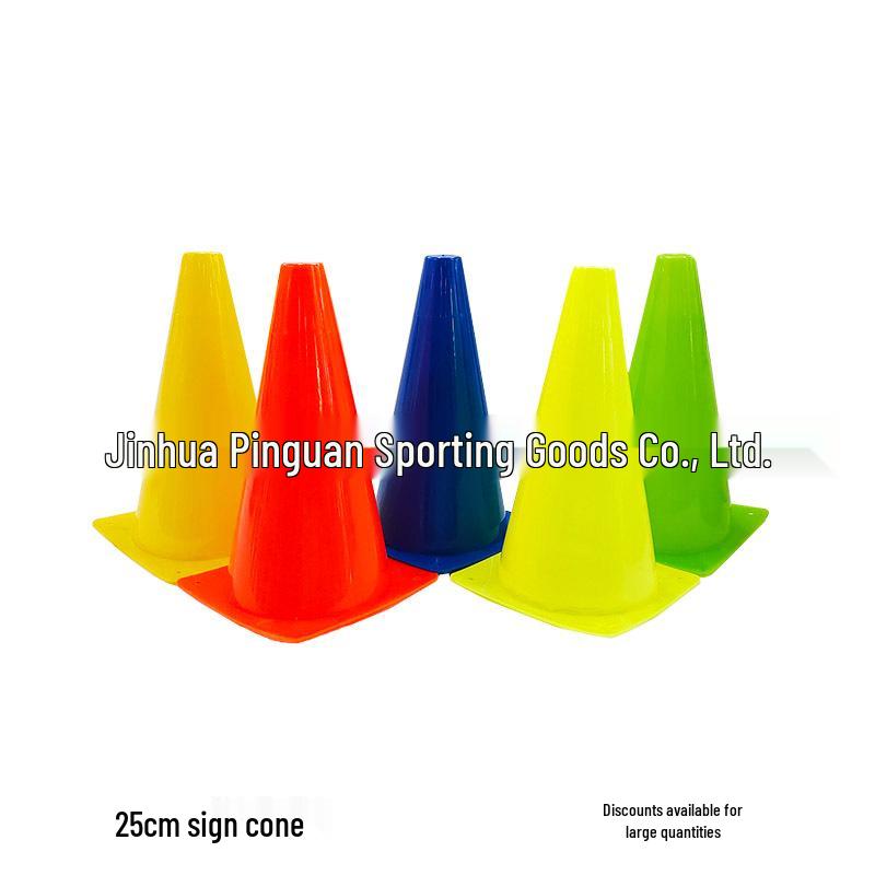 Thickened Cone Marker for Training: 18/23/32/38/48cm – Plastic Bucket for Football, Ice Cream, and Obstacle Courses