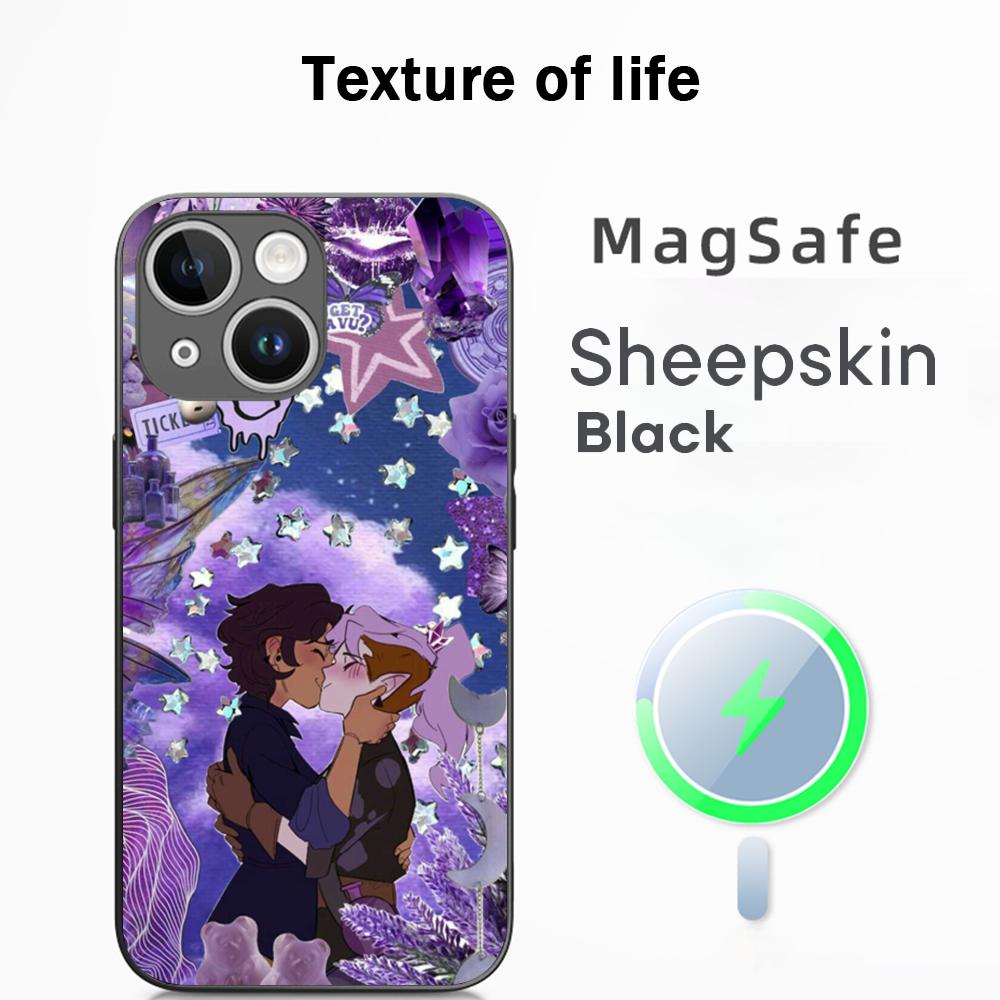 Супер Горячий Мультяшный Чехол для Телефона Совиный Дом Для iPhone 17 16 15 14 13 12 Plus Pro Max Высококачественный Роскошный Magsafe Овечья Кожа