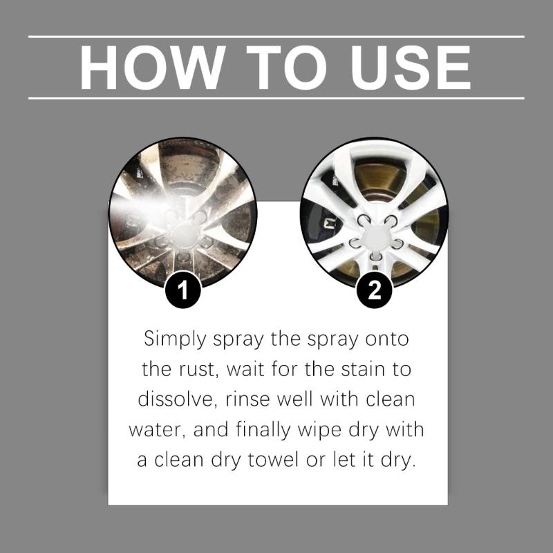 Advanced Rims Cleaner Sprayer Instantly Removes Brake Dust Dirt Protects Against Corrosion Oxidation for All Wheel Types
