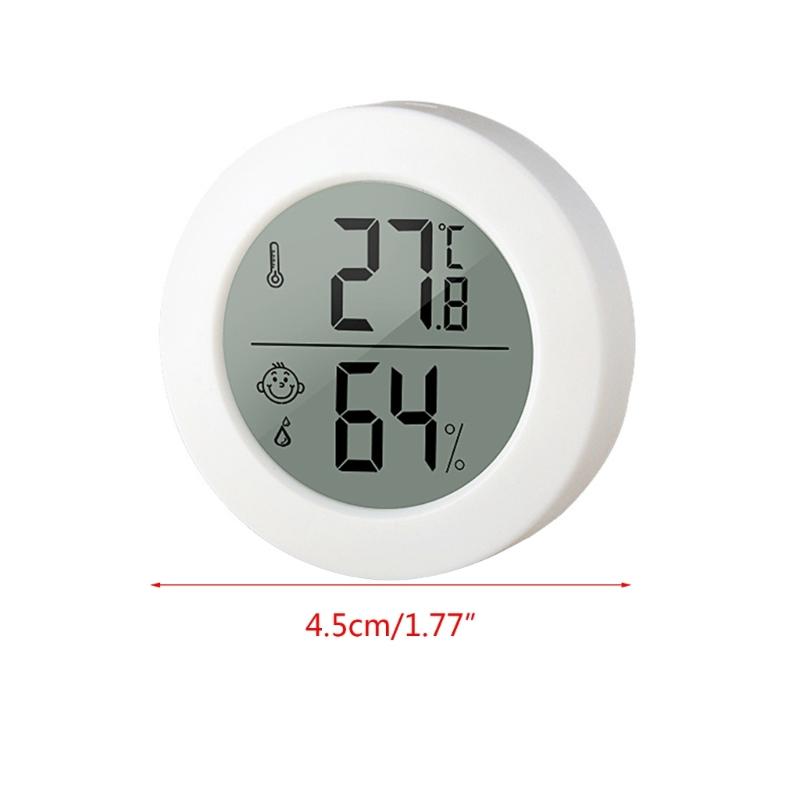 Mini Hygrometer Thermometer Digital Temperature Gauges Accurate LCD Monitors Adhesive for Homes Office & Greenhouse