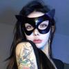 Black Catwoman Eye Mask for Women - Halloween Cosplay Masquerade Costume