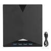 External DVD Drive Built In Cable Type C 4 USB3.0 Interfaces Black ABS Material Portable CD Writer