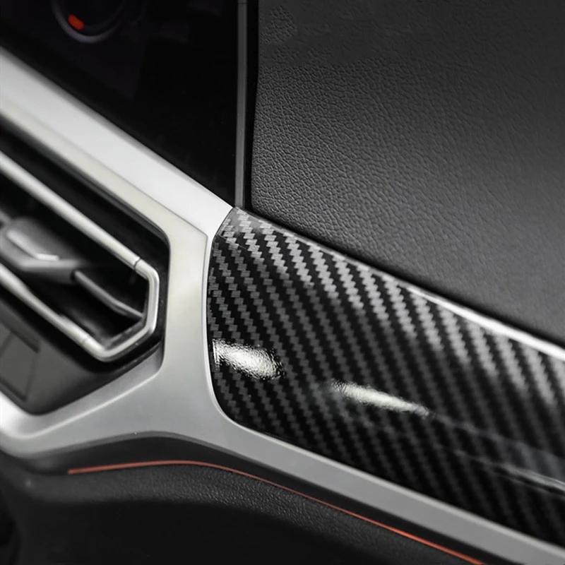 Center Console Dashboard Panel Decoration Cover Trim Carbon Fiber Style For BMW 3 Series G20 G28 LHD Interior ABS