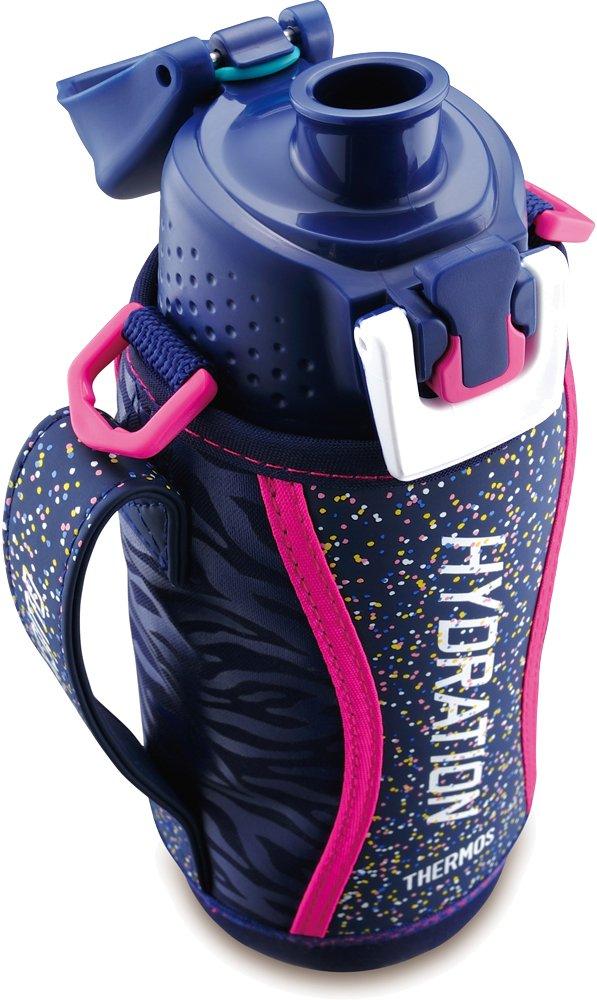 Термос с вакуумной изоляцией, спортивная бутылка, открытая, 800 мл, темно-розовая [One-Touch Type] FFZ-801F NV-P