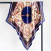 Simple Fashion Chain Satin Simple Silk Scarf Scarf Simulation Silk Scarf 90Cm Large Square Scarf Thin Headscarf Cover