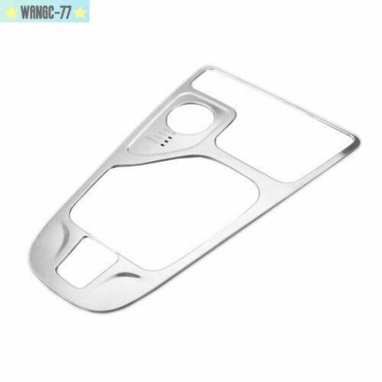 For Jeep Cherokee 2014-18 Silver Steel Central Console Gear Shift Panel Trim