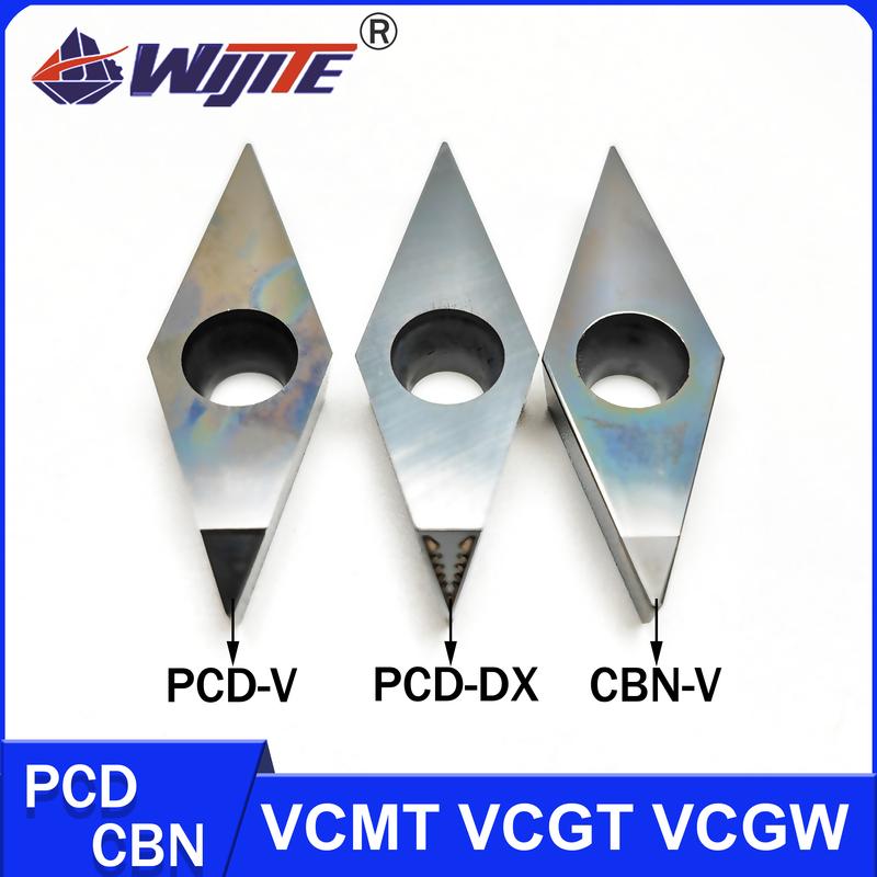 PCD VCMT VCGT VCGW VBMT VBGT VBGW CNC Tool Is Used for Aluminum, Copper and Carbon Fiber, Hard Steel Processing with CBN Tools