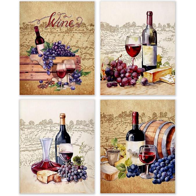 BESERH Dirty Martini Gifts Wall Decor, Trendy Cocktail Wall Art Prints, Funky Martini Cocktail Posters for Home Kitchen Par Pub Tavern Drunkery, 8x10