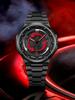 NS Men's Steel Strap Watch - Black Cool Style, Rotatable Trendy Dial, Creative Holiday Gift