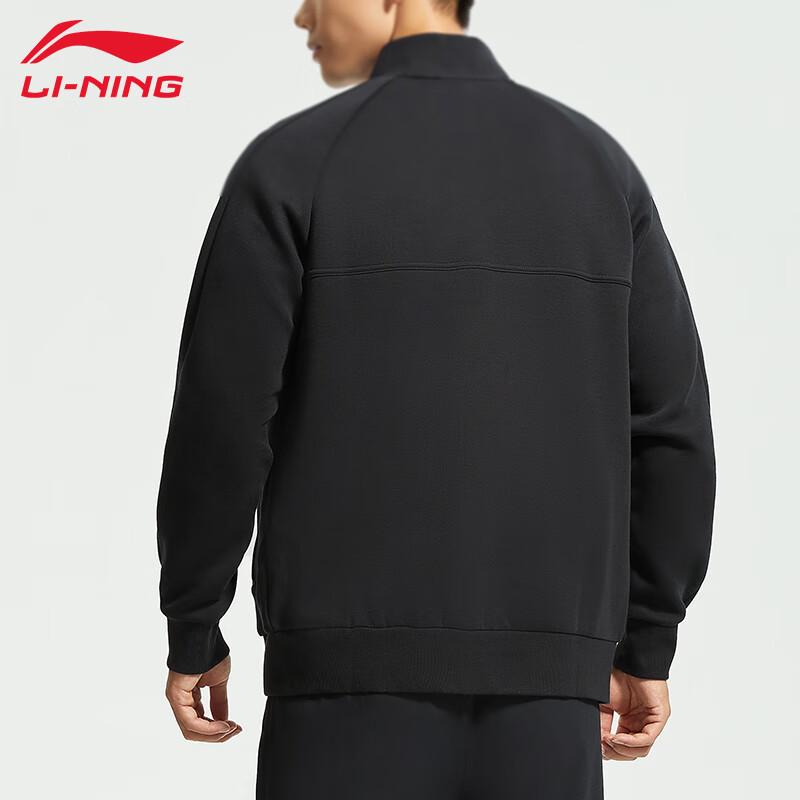 Li-Ning Мужская толстовка с воротником-стойкой с открытой молнией AWDU905