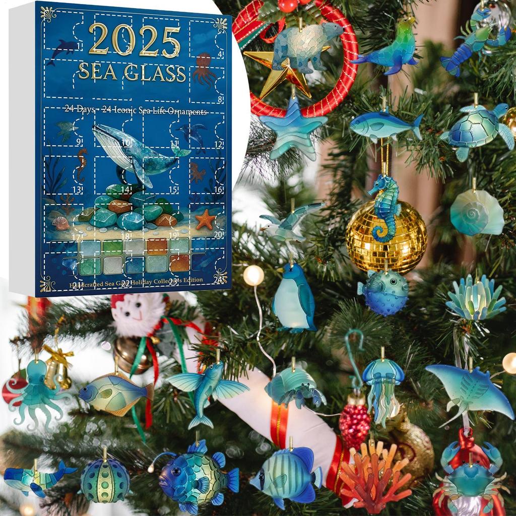 Christmas Advent Calendar 2025 2D Acrylic Ornament 24 Days Countdown Calendar To Christmas Toys For Learning Development Family