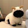 Плюшевая овечка Хэллоуин Кошка Одежда Зимняя Толстовка Теплая Сфинкс Кот Милый Костюм для ролевых игр Рождественские Аксессуары для домашних животных Собака