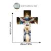 12 x 8 дюймов Настенный крест Декор для стены Деревянный 2D Настенный крест Вдохновляющее настенное искусство Декор Христианский крест Знак Рождество Хэллоуин