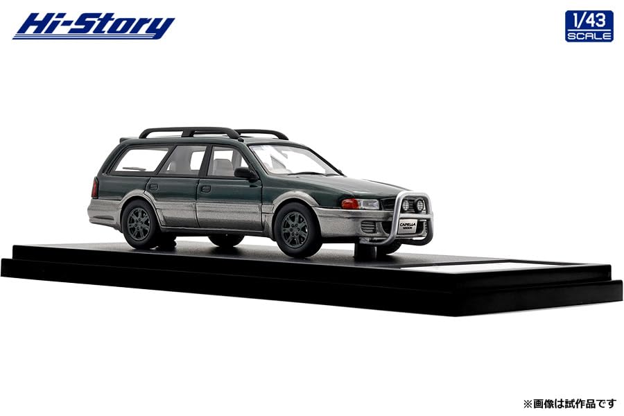INTERALLIED Hi Story Scale Mazda CAPELLA WAGON FX Marina Green Silver Finished HS506GR 1/43 (1994) Слюда/Тихий металлик, Модель,