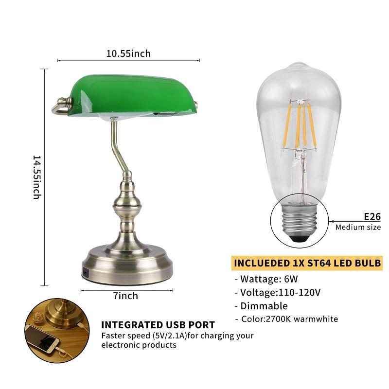 Европейский современный портативный прикроватный столик для отеля, светло-зеленый банкир, читающий книгу, латунь