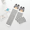 3D Cartoon Pure Cotton Mid-Calf & Knee-High Socks for Girls - Cute Spring/Autumn Wear