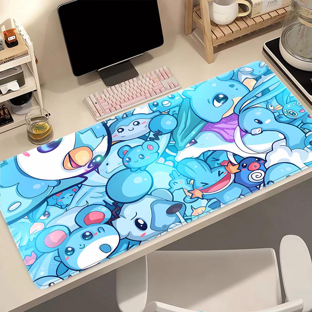 Lovely Cartoon Jigglypuff Wigglytuff Chansey Mouse Pad Desk Mat Wear Resistant Desktop Pad for PC Laptop Bedroom Game
