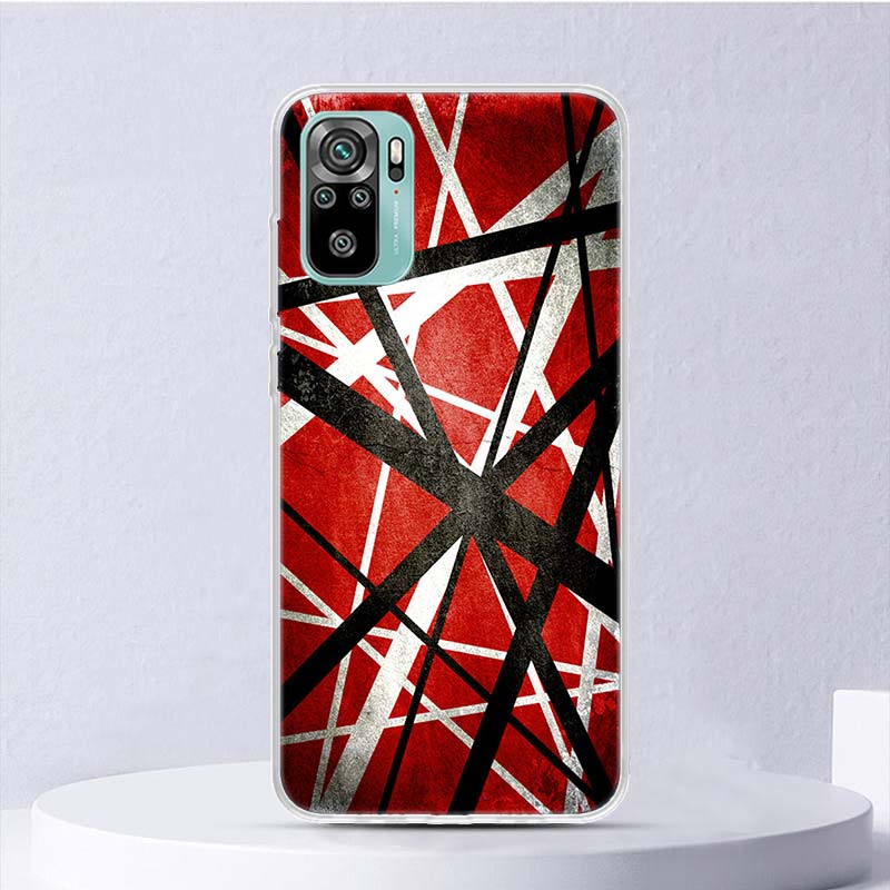 Eddie Van Halen Graphic Guitar Soft Case For Xiaomi Redmi Note 14 13 12S 11S 10S 12 Pro Plus Phone Cover 11 10 11E 11T Note14 Sh