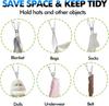 Bucket 20 Clips Cap Hanger Hanging Hat Organizer Holder Door Baseball Cap Rack Closet Storage for Purse and Hat Set
