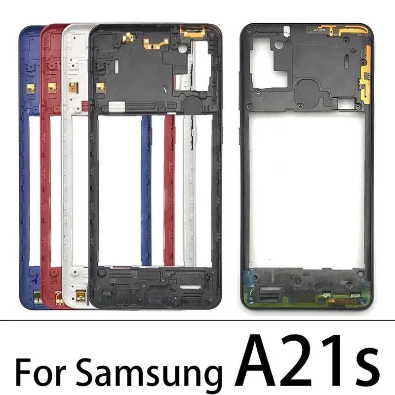 Средняя рамка для телефона Samsung A21s A20s A30s A50s A70s рамка Корпус Замена Ремонтные запчасти