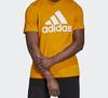 adidas Футболки мужские Золотой Круглый вырез Умеренный Прямой крой GC7347