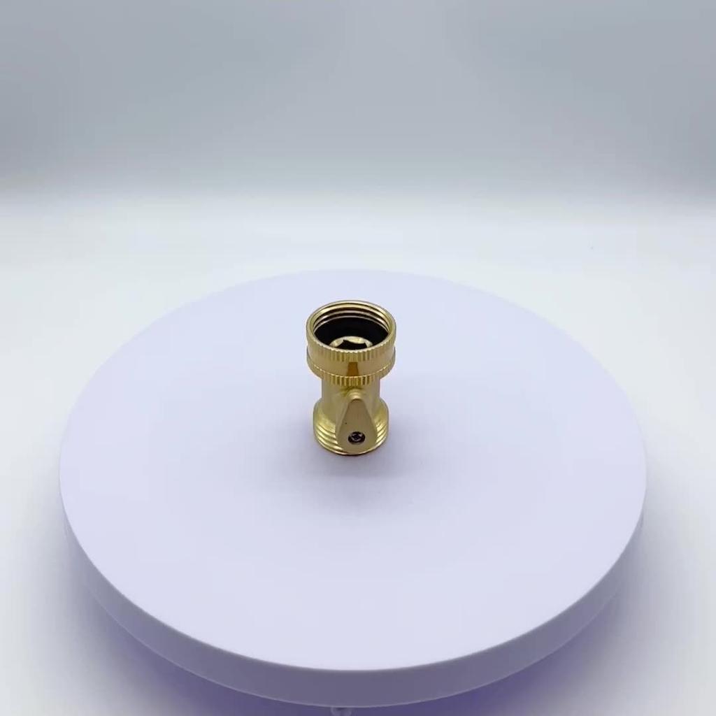 Односторонний латунный запорный клапан, садовый шаровой клапан, кран, запорный клапан для садового шланга, разъем для садового водяного шланга