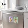 Easy Flip Dishwasher Indicator Clean Dirty Magnet, Acrylic Cartoon Animal Sign, Magnet Double-Sided & for Kitchen Decoration Magnetic