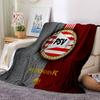 Psv Eindhoven Crest Flannel Blanket, Soft Polyester, Modern Design, All-Season for Camping, Travel, Gifts for holidays or birthdays