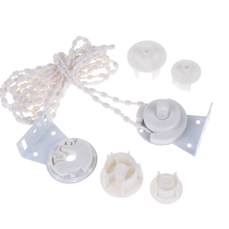 Roller Blind Fittings Kit Durable Replacement Parts with Beaded Chain Fixed Bracket for Rental Apartment Window Repair DIY Upgrade