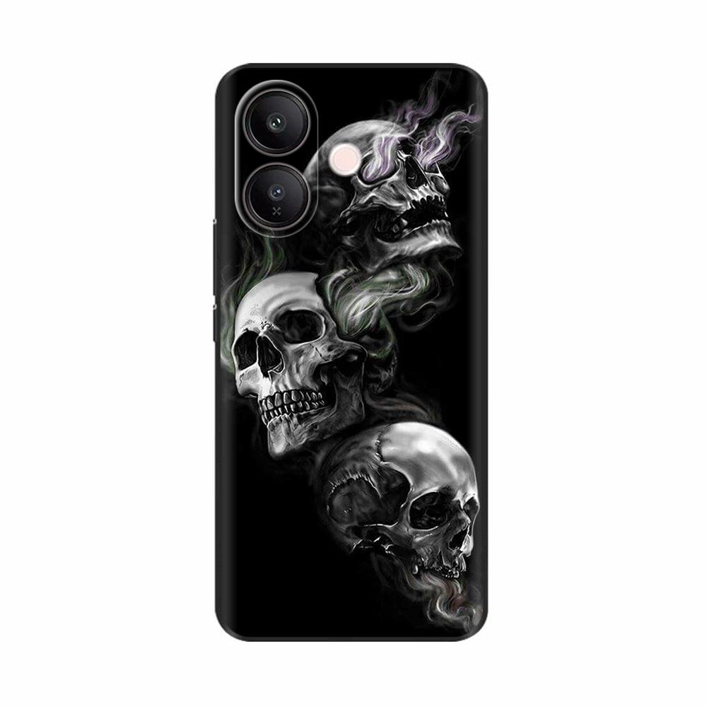 Чехол для телефона Vivo V60 Lite 5G Мягкий матовый силиконовый чехол Capa для Vivo V60 Lite V60lite Funda Мультяшная задняя крышка Милый узор